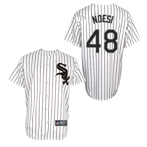 Hector Noesi #48 Youth Baseball Jersey-Chicago White Sox Authentic Home White Cool Base MLB Jersey